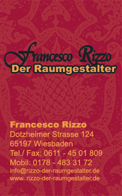 Francesco Rizzo Der Raumgestalter, Wiesbaden
